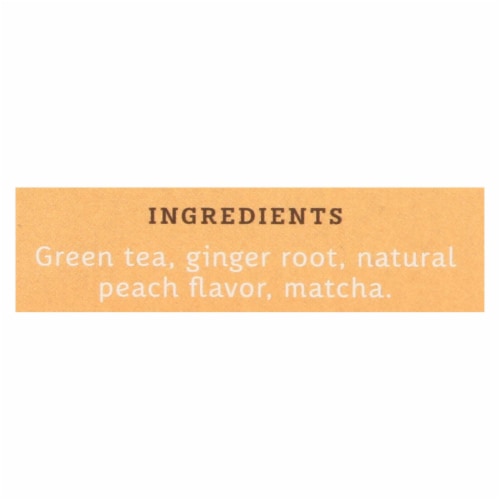 Stash Tea Ginger Peach Green W/ Matcha - 18 Tea Bags - Case of 6 Perspective: back