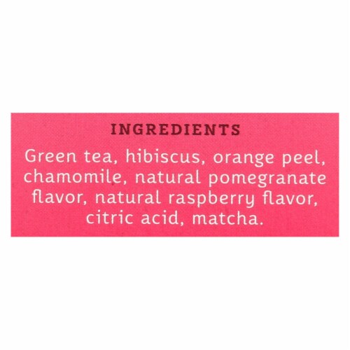 Stash Pomegranate Raspberry Green Tea with Matcha - 18 Tea Bags - Case of 6 Perspective: back