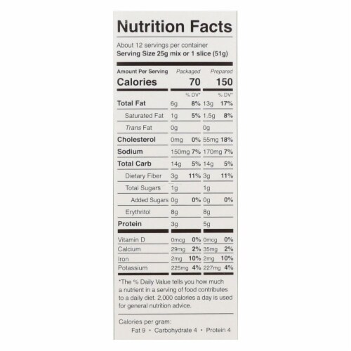 Swerve Sweets Chocolate Cake Mix - Case of 6 - 10.6 oz. Perspective: back