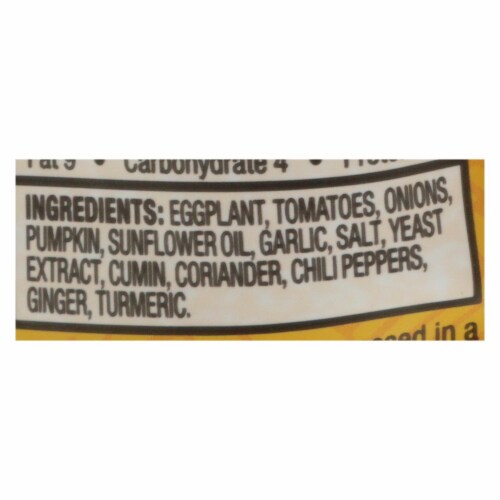 Tasty Bite Entree - Indian Cuisine - Punjab Eggplant - 10 oz - case of 6 Perspective: back