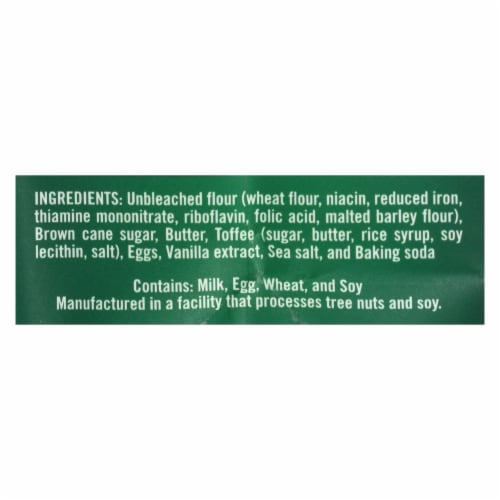 Tate's Bake Shop Butter Crunch Cookies Butter Crunch - Case of 12 - 7 oz. Perspective: back
