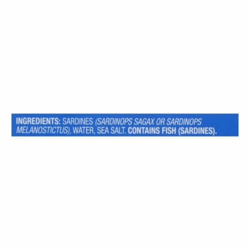 Wild Planet Wild Sardines In Spring Water - Case of 12 - 4.375 oz. Perspective: back