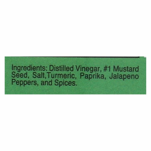 Woeber's Sandwich Pal Mustard - Jalapeno - Case of 6 - 16 oz. Perspective: back