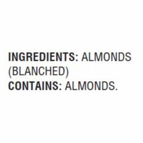 Woodstock Non-GMO Thick Sliced Almonds, Unsalted - Case of 8 - 7.5 oz. Perspective: back