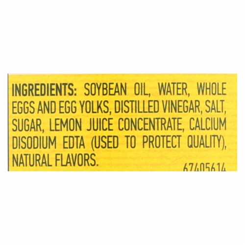 Hellmann's Real Mayonnaise - Case of 15 - 30 oz. Perspective: back