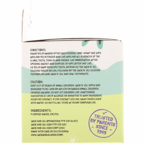 Jack N' Jill Kids - Baby Gum and Tooth Wipes - 25 Count Perspective: back