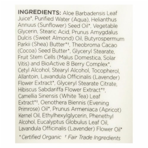 Andalou Naturals Hand Cream Lavender Shea - 3.4 fl oz Perspective: back