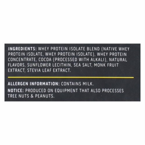 Ascent - Native Fuel Chocolate Whey Protein Powder Blend Chocolate - 1 Each - 2 LB Perspective: back