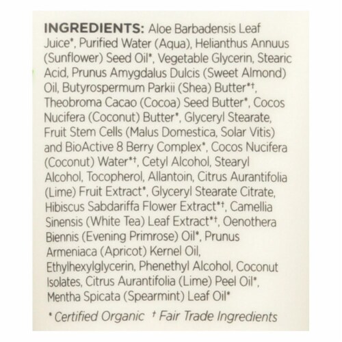 Andalou Naturals Hand Cream - A Force of Nature Shea Butter plus Coconut Water Perspective: back