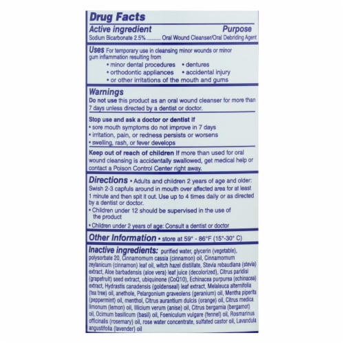 Eco-Dent Dailyrinse Mouthrinse - Cinnamon - 8 oz. Perspective: back