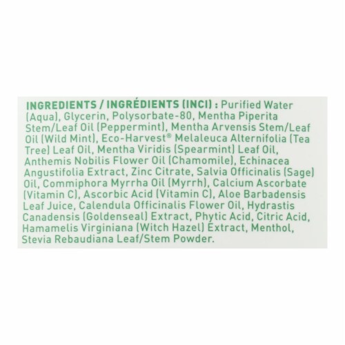 Desert Essence - Mouthwash - Tea Tree U/Care Mint - 16 fl oz. Perspective: back