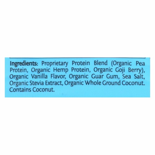 Sunwarrior Warrior Vanilla Blend Pea, Hemp Seed & Goji Berry Blended Protein Perspective: back