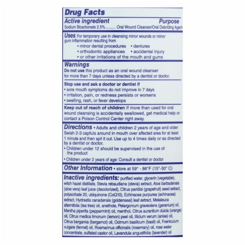 Eco-Dent Dailyrinse Mouthrinse - Mint - 8 oz. Perspective: back