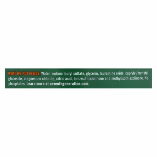 Seventh Generation Dish Liquid - Free and Clear - Case of 6 - 50 Fl oz. Perspective: back