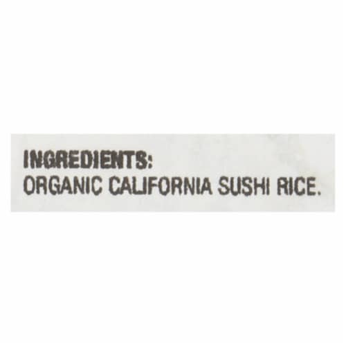 Lundberg Family Farms Organic Sushi Short Grain White Rice - Single Bulk Item - 25LB Perspective: back