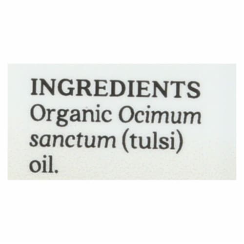 Aura Cacia - Essential Oil - Holy Basil - Case of 1 - .25 fl oz. Perspective: back