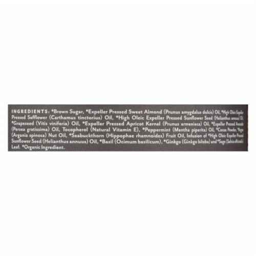 Soothing Touch Scrub - Organic - Sugar - Chocolate Peppermint Brown Sugar - 8 oz. Perspective: back