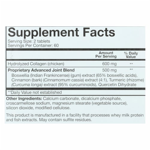 Youtheory Joint Collagen - Advanced Formula - 120 Tablets Perspective: back