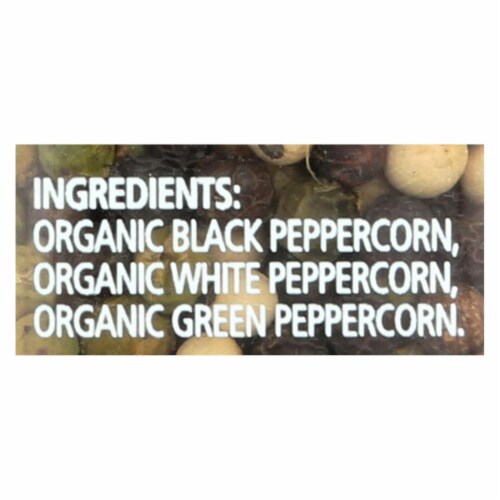 Simply Organic Get Crackin Peppercorn Mix - Organic - Grinder - 3 oz Perspective: back