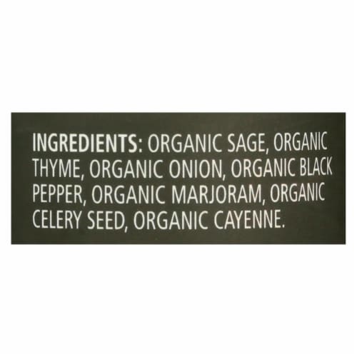 Frontier Herb Poultry Seasoning - Organic - 1.2 oz. Perspective: back