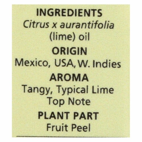 Aura Cacia - Pure Lime Essential Oil - 0.5 Fl Oz Perspective: back