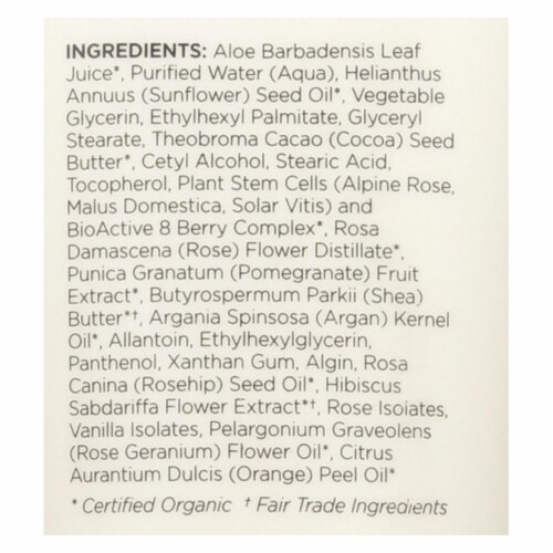 Andalou Naturals Soothing Body Lotion - 1000 Roses - 8 oz Perspective: back
