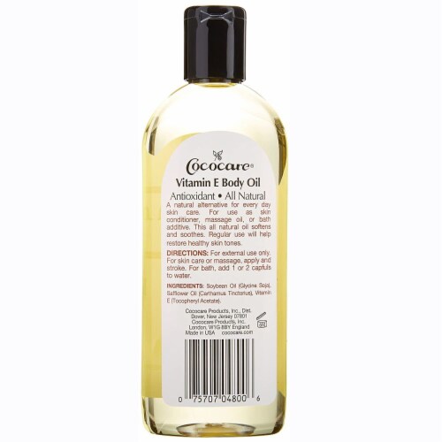 Cococare Vitamin E Antioxidant Body Oil - 9 fl oz Perspective: back
