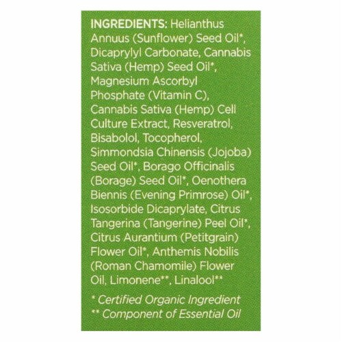 Andalou Naturals - CannaCell Beauty Oil - 1 fl oz. Perspective: back