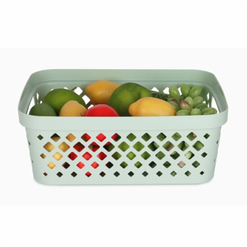 Glad Diamond Storage Basket - Sage Perspective: back