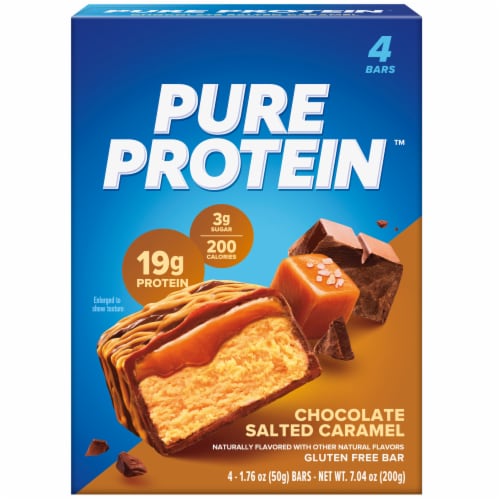 Pure Protein™ Chocolate Salted Caramel Protein Bars Perspective: back