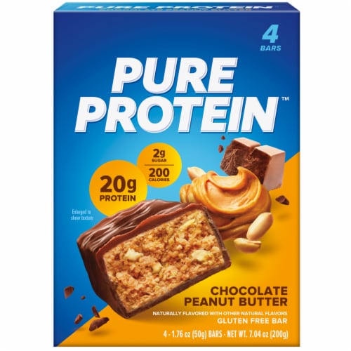 Pure Protein™ Chocolate Peanut Butter Protein Bars Perspective: back