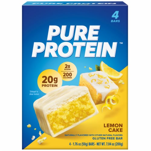 Pure Protein™ Lemon Cake Protein Bars Perspective: back