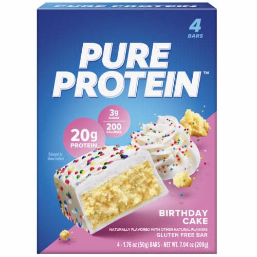 Pure Protein™ Birthday Cake Protein Bars Perspective: back