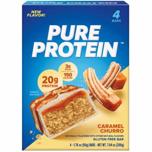 Pure Protein™ Caramel Churro Protein Bars Perspective: back