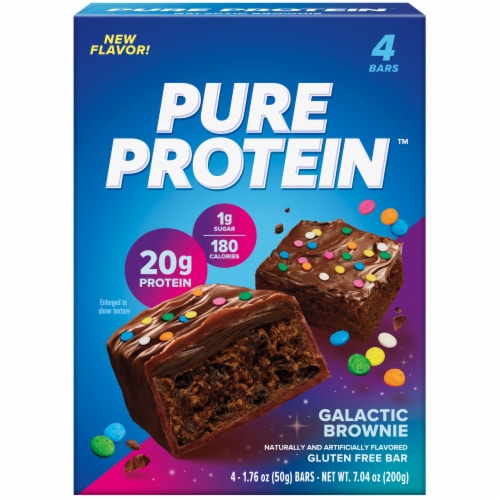 Pure Protein™ Gluten Free Galactic Brownie Protein Bar Perspective: back