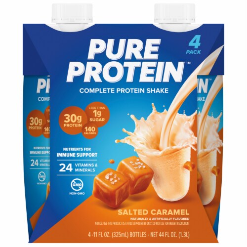 Pure Protein™ Salted Caramel Complete Protein Shake Perspective: back