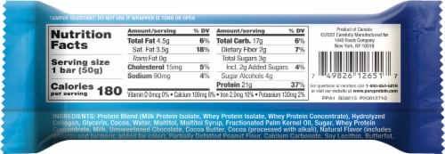 Pure Protein® Chocolate Fudge Deluxe Protein Bars Perspective: back
