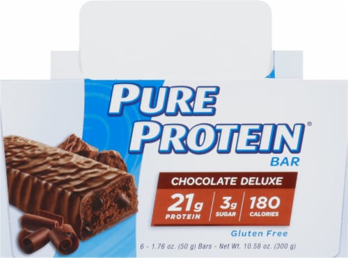 Pure Protein Chocolate Fudge Deluxe Bars Perspective: back