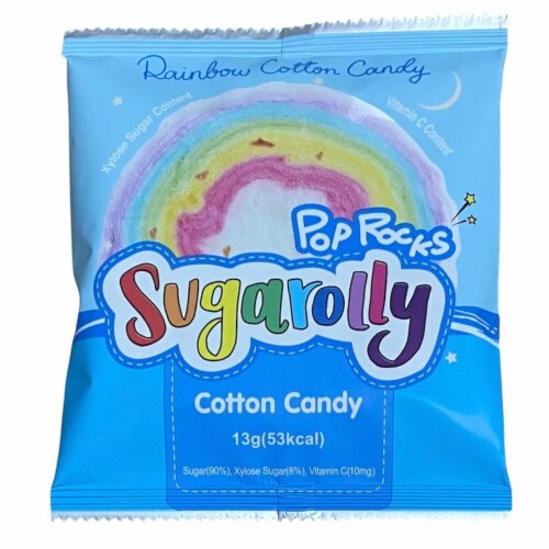 Sugarolly Rainbow Cotton Candy Pop Rocks (Pack of 5) Perspective: back