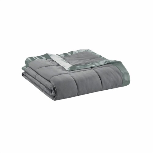 Gracie Mills All Season Down Alternative Blanket Satin Trim Grace 3603 Soft Warm Teal Twin Twin Fred Meyer