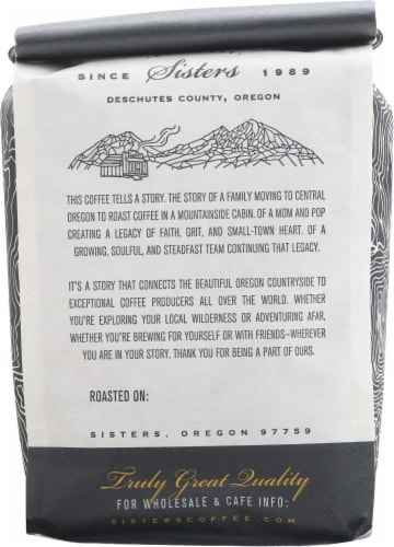 Sisters Coffee Company Sisters Blend Dark Roast Ground Coffee Perspective: back
