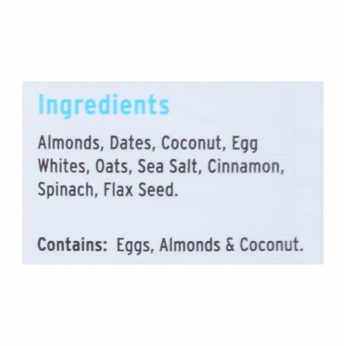 Sans - Meal Bar Coconut Almn Butter - Case of 12-3 OZ Perspective: back