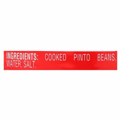 La Preferida Refried Beans - Fat Free - Case of 12 - 16 oz Perspective: back
