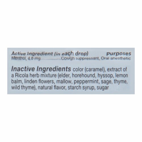 Ricola - Cough Drop Original Herb - Case of 6-45 CT Perspective: back
