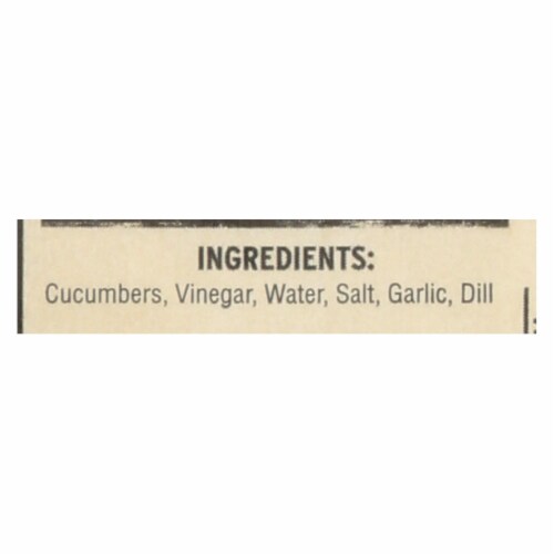 Mcclure's Pickles - Pickles Whole Garlic Dill - Case of 6 - 32 OZ Perspective: back