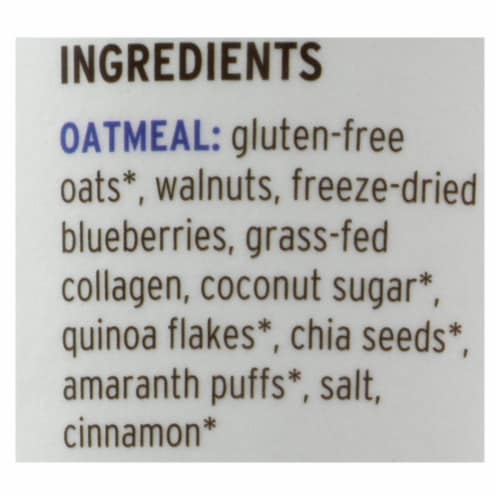 Purely Elizabeth - Oat Cup Protn Blubry Wlnt - Case of 12 - 2 OZ Perspective: back