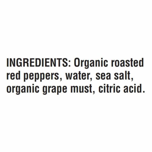 Mediterranean Organic Organic Fire Roasted Gourmet Red Peppers - Case of 12 - 16 OZ Perspective: back
