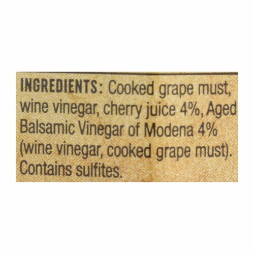 Lucini Italia Dark Cherry Balsamic Artisan Vinegar - Case of 6 - 8.5 Fl oz. Perspective: back