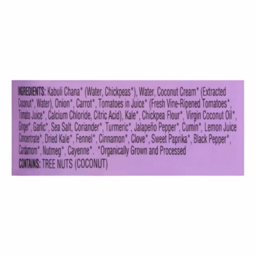 Maya Kaimal - Chana Chckp Coconut Kale - Case of 6-10 OZ Perspective: back