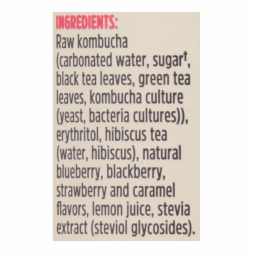 Remedy - Kombucha Mixed Berry - Case of 12-11 FZ Perspective: back